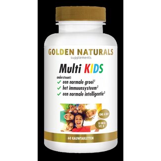 Golden Naturals Multi kids 60 Kauwtabletten