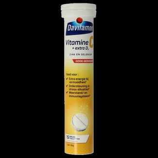 Davitamon Vitamine C & D3 bruistabletten 15 Bruistabletten