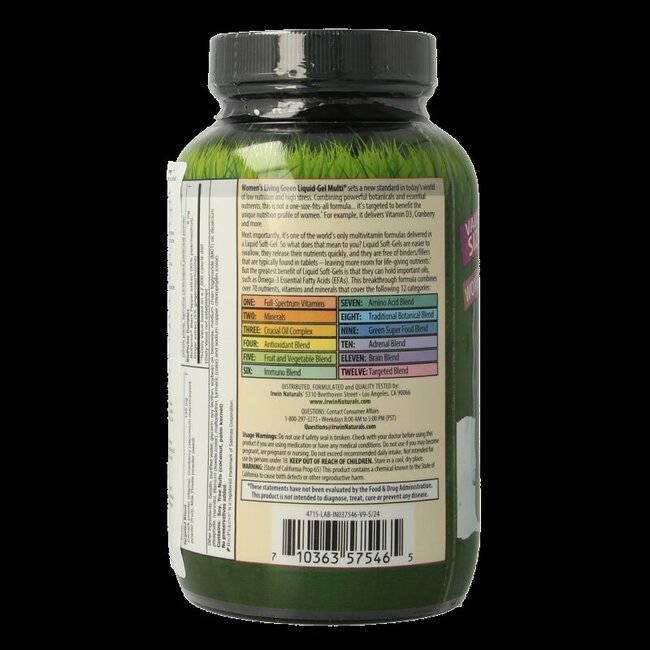 Living green liquid gel multi for women 120 Softgels