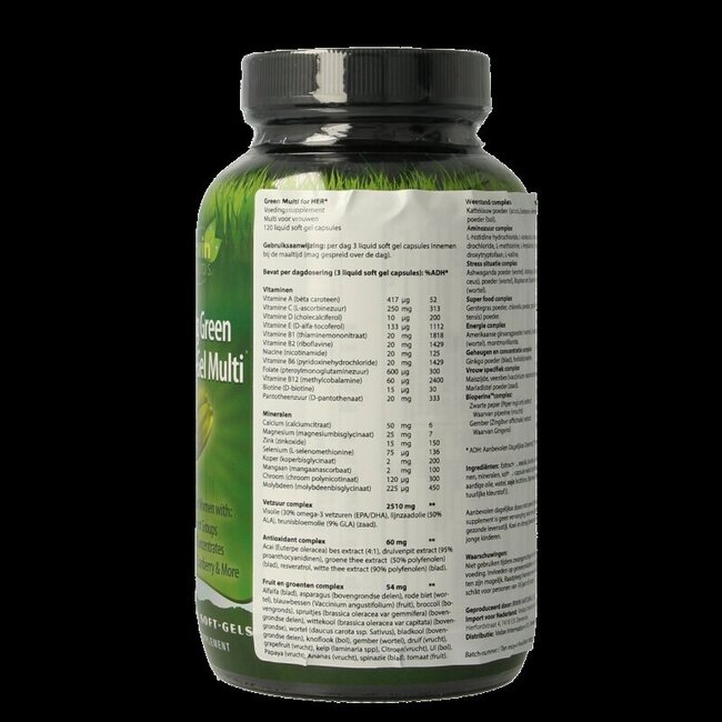 Living green liquid gel multi for women 120 Softgels