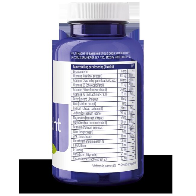 Multi Nacht 100% Vegan 90 Tabletten