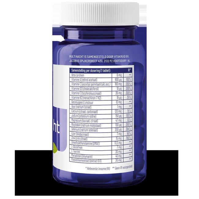 Multi Nacht 100% Vegan 30 Tabletten