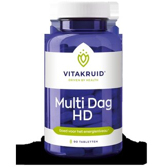 Vitakruid Multi Dag HD 100% Vegan 90 Tabletten
