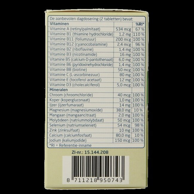 Multivitamine compleet 100 Tabletten
