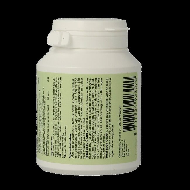 Total body C-500 zuurvrij/25% vetoplosbaar 90 Vegetarische capsules