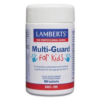 Lamberts Multi-guard for kids (playfair) 100 Kauwtabletten