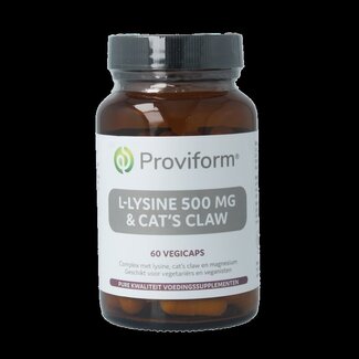 Proviform L-Lysine 500mg & cats claw 60 Vegetarische capsules