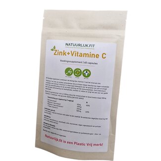 Natuurlijk.fit Vitamine C + zink 60 Capsules