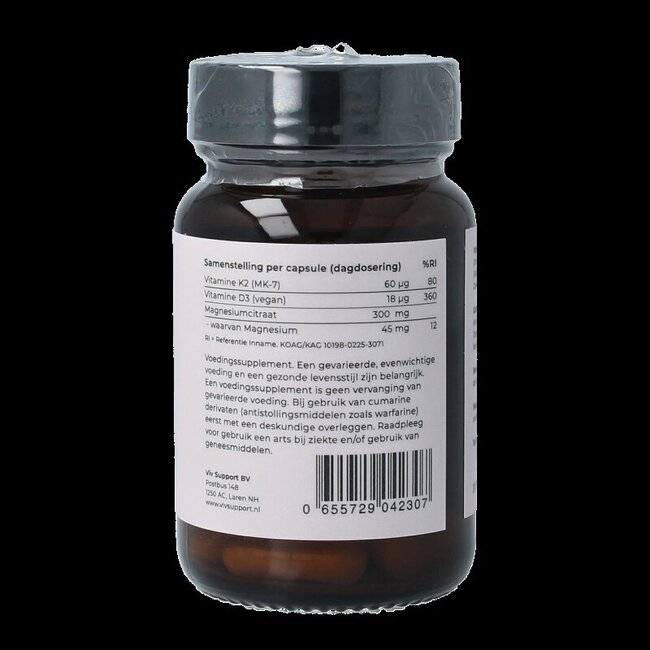 Liposomale vitamine D3 & K2 vegan 30 Vegetarische capsules