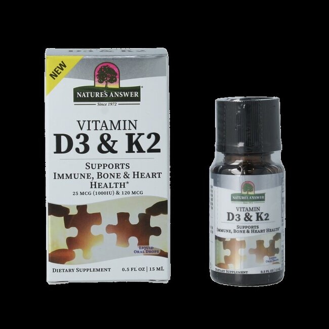 Vitamine D3 en K2 druppels 15 Milliliter