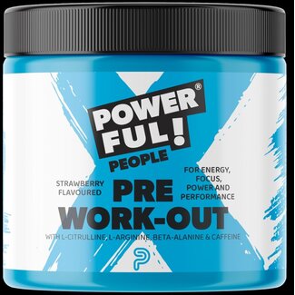 Powerful People Pre work-out strawberry 250 Gram