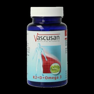 Vascusan K2 vit D omega 3  60 Capsules