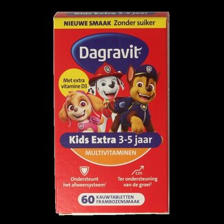 Dagravit Kids extra 3 - 5 jaar 60 Kauwtabletten