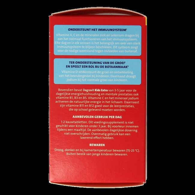 Kids extra 3 - 5 jaar 60 Kauwtabletten