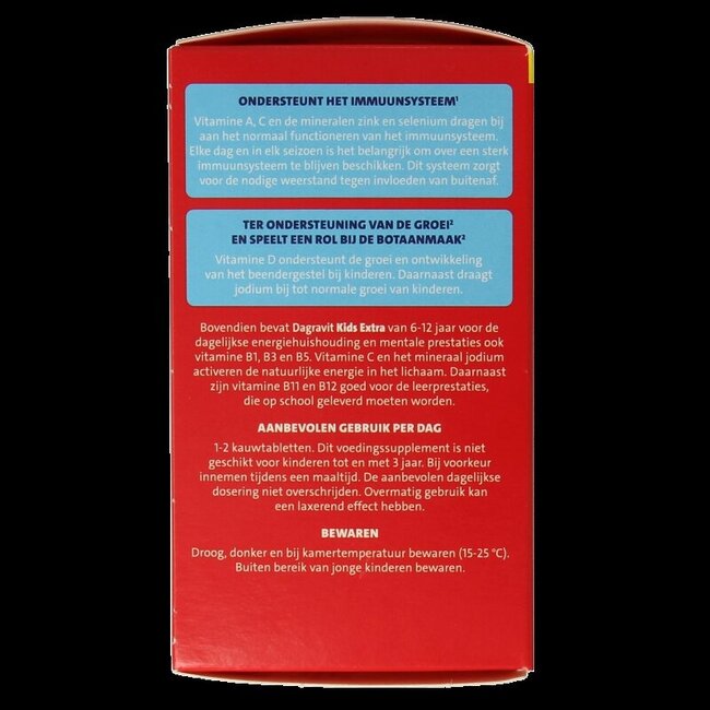 Kids extra 6 - 12 jaar 60 Kauwtabletten