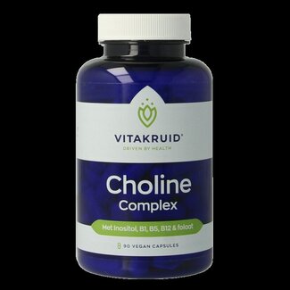 Vitakruid Choline Complex met Inositol, B1, B5, B12 & Folaat 90 Vegetarische capsules