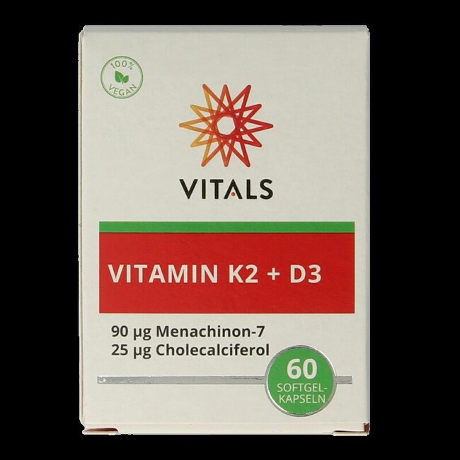 Vitamine K2 + D3 60 Softgels