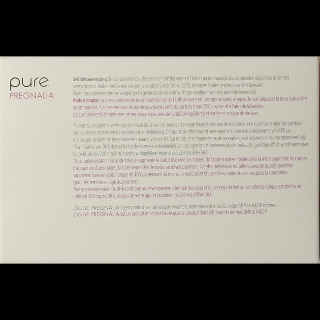 Pregnalia 30 tabletten & 30 softgels 60 Stuks
