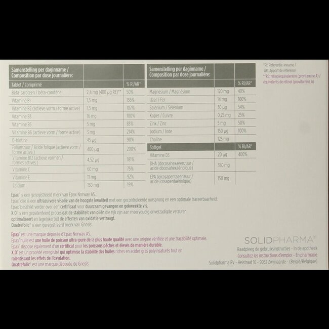 Pregnalia 30 tabletten & 30 softgels 60 Stuks