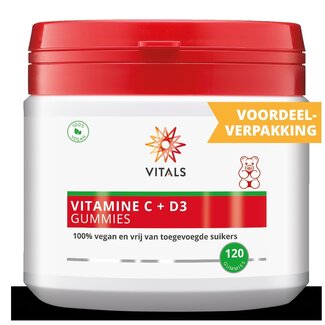 Vitals Vitamine C + D3 120 Gummies