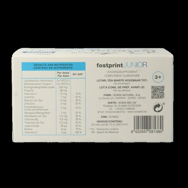 Fost print junior 20 x 15ml 1 Stuks