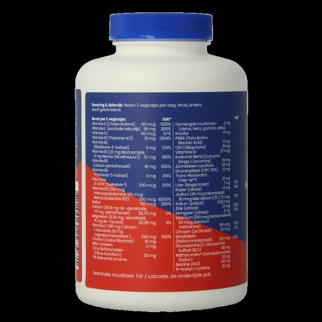 Ortho multi 60+ 120 Vegetarische capsules