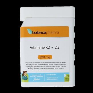 Balancepharma Supplements 53 Vitamine K2 + Vitamine D3 90 Softgels