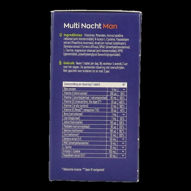 Multi Dag & Nacht Man 100% Vegan 2 x 30 60 Tabletten