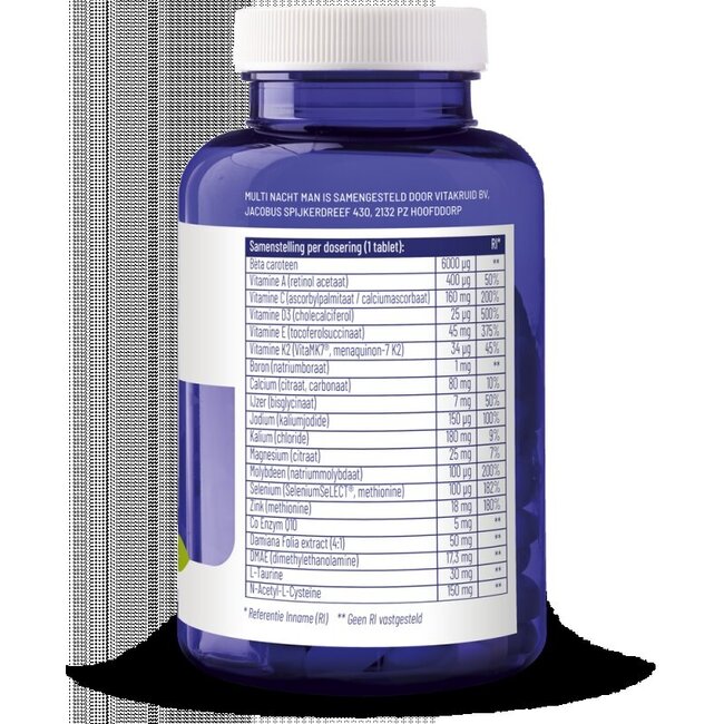 Multi Nacht Man 100% Vegan 90 Tabletten