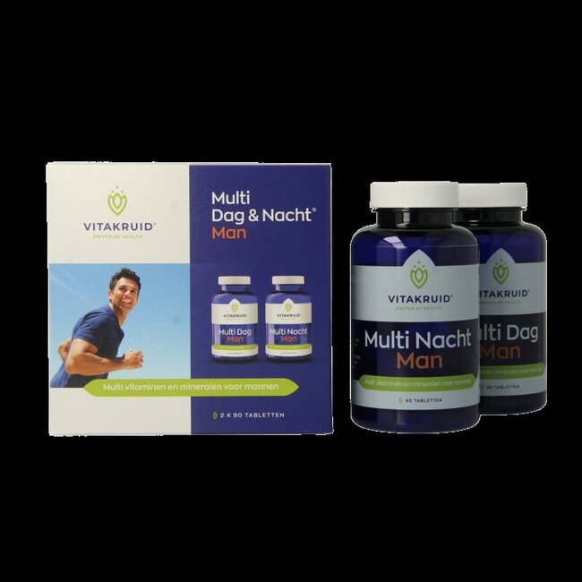 Multi Dag & Nacht Man 100% Vegan 2 x 90 180 Tabletten