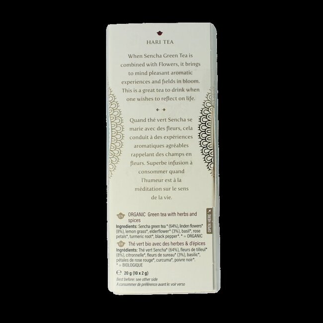 Green tea & flowers forget me not bio 10 Stuks