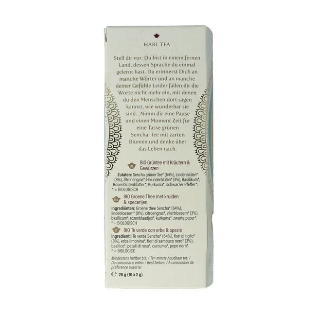 Green tea & flowers forget me not bio 10 Stuks