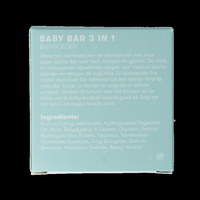 3-in-1 Baby bar babypoeder 60 Gram