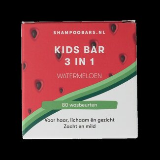 Shampoobars 3-in-1 Kids bar watermeloen 60 Gram