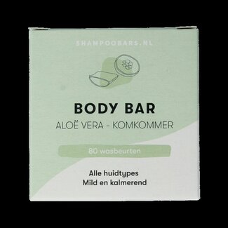 Shampoobars Body bar aloe vera & komkommer 60 Gram