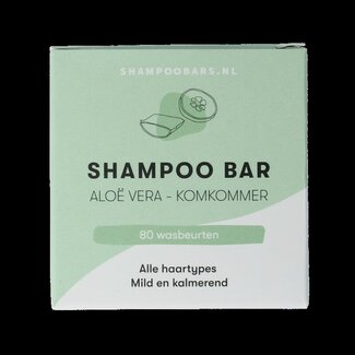 Shampoobars Shampoo bar aloe vera & komkommer 60 Gram