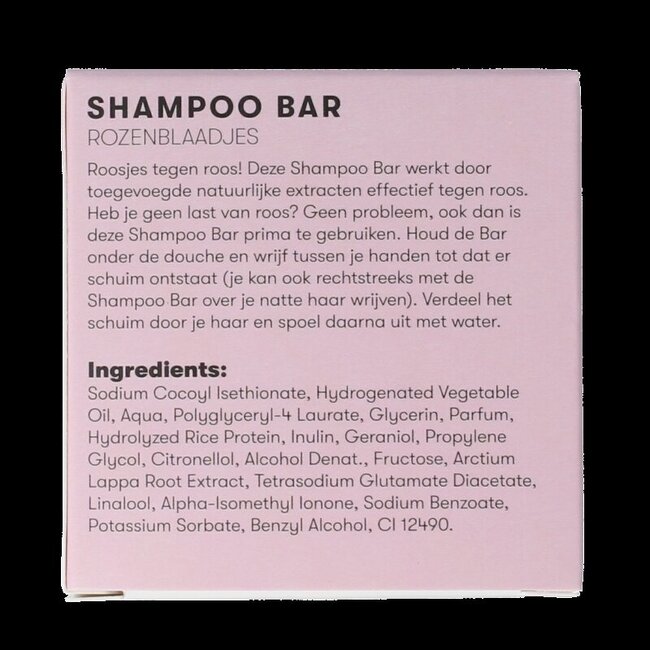 Shampoo bar rozenblaadjes 60 Gram