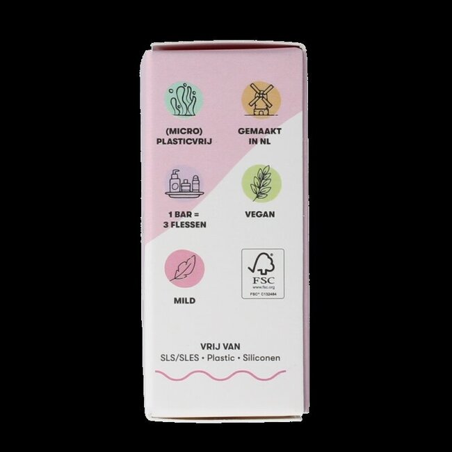 Shampoo bar rozenblaadjes 60 Gram