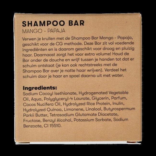 Shampoo bar mango & papaja 60 Gram
