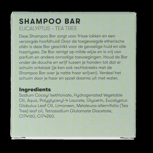 Shampoo bar eucalyptus & tea tree 60 Gram