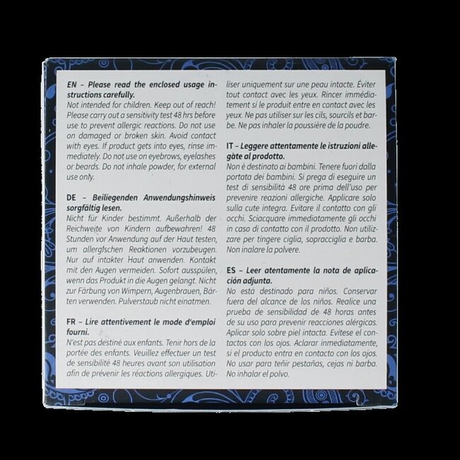 Haarkleur pure indigo 100 Gram