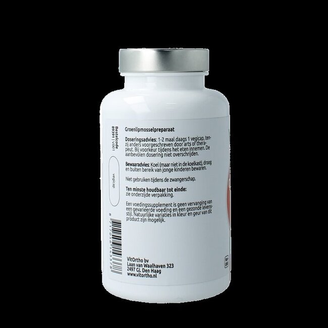 Groenlipmosselextract 500mg 120 Vegetarische capsules