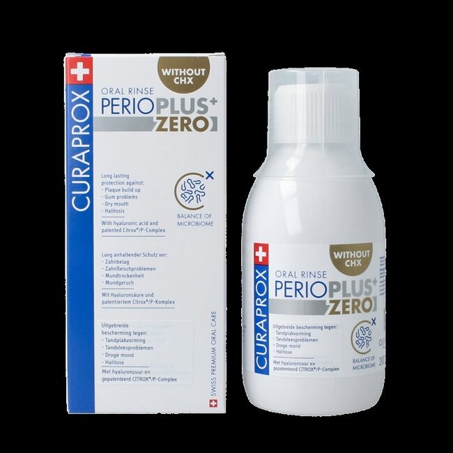 Perio plus+ zero CHX 0.00 mondspoeling 200 Milliliter