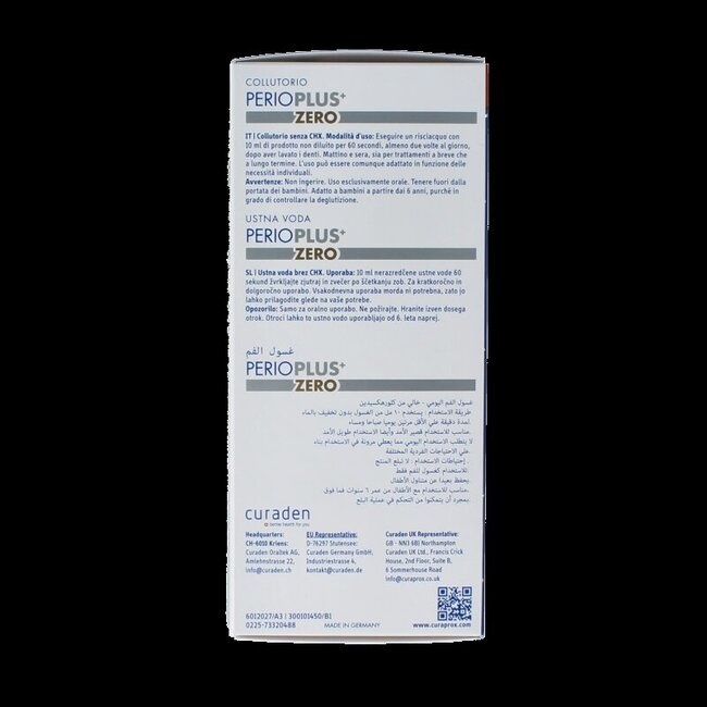 Perio plus+ zero CHX 0.00 mondspoeling 200 Milliliter