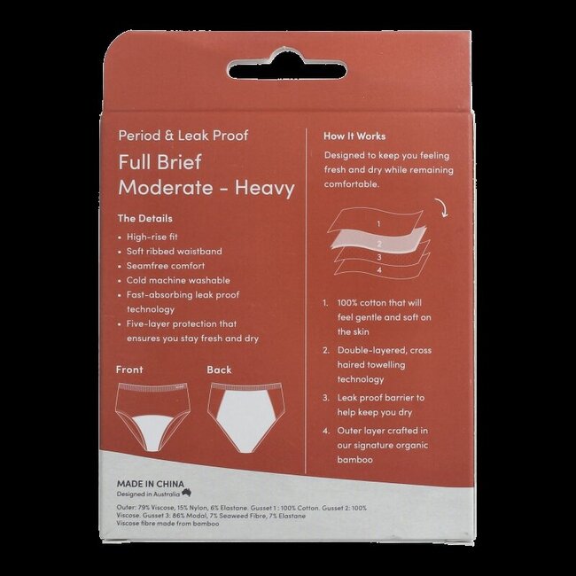 Menstruatieondergoed tailleslip zwart normaal XS 1 Stuks