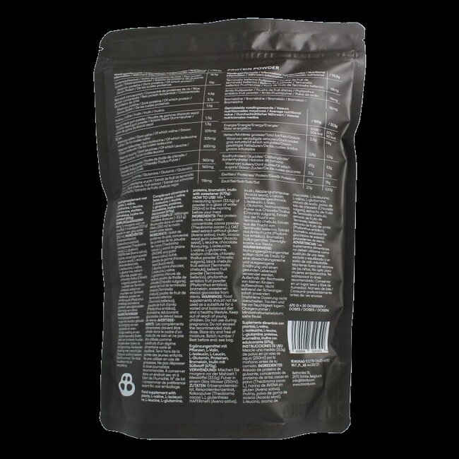 Gut friendly protein poeder chocolate 640 Gram