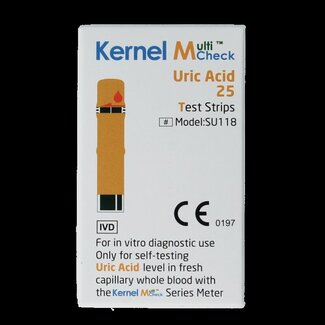 Testjezelf Multicheck urinezuur teststrip 25 Stuks