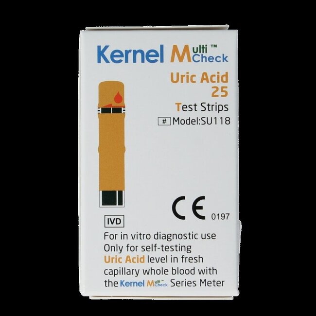 Multicheck urinezuur teststrip 25 Stuks
