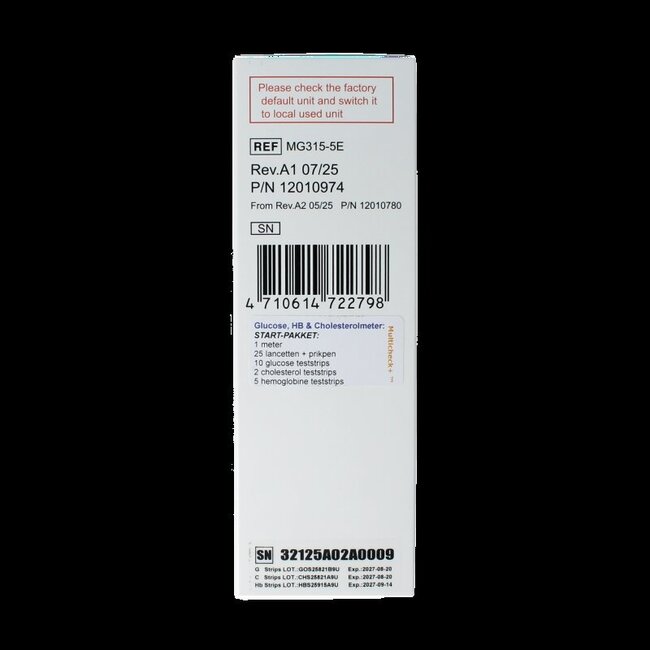 Multicheck 2HB meter 1 Stuks