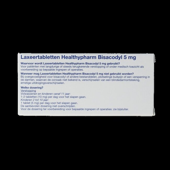Laxeertabletten bisacodyl 5mg 30 Tabletten